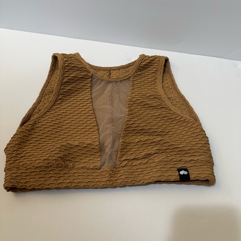 Booty by Brabants | Croco Skin Reveal Top - Caramel